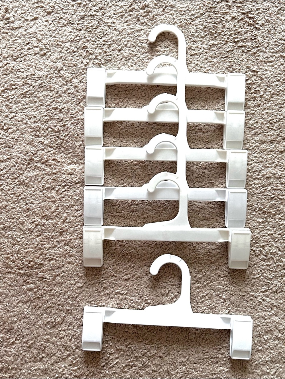 Set of 6 Clip Pants / Trousers Hangers 10” Long